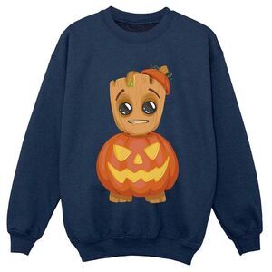 Guardians Of The Galaxy Boys Groot Pumpkin Sweatshirt / Navy Blue